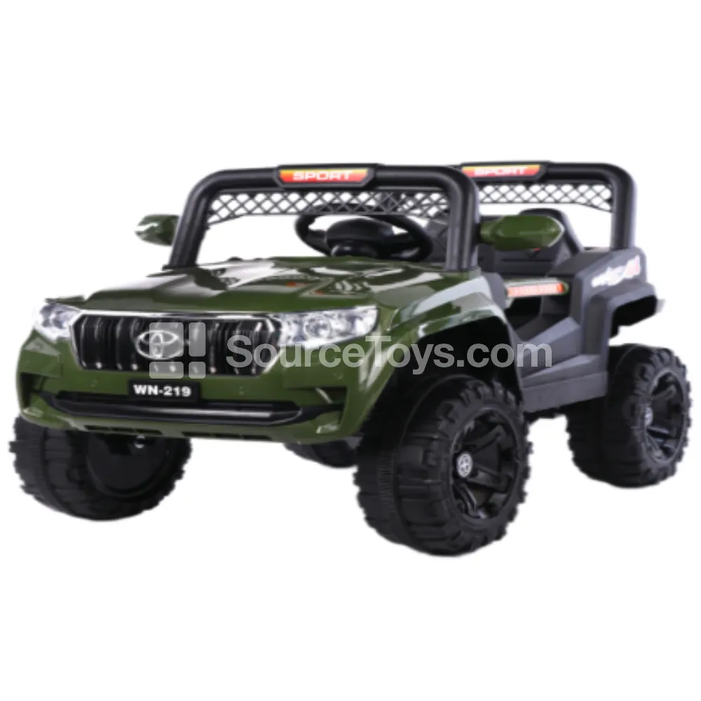 Electric Remote Control Ride-On with Dual Motors, Dual Drive, Double Doors, 3-Speed Off-Road Vehicle