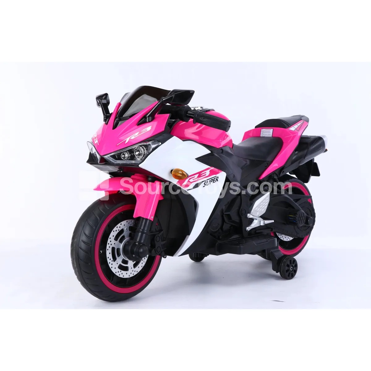 Electric Ride-On Motorcycle (Red, Blue, Pink) Electric Ride-On Motorcycle (Red, Blue, Pink)
