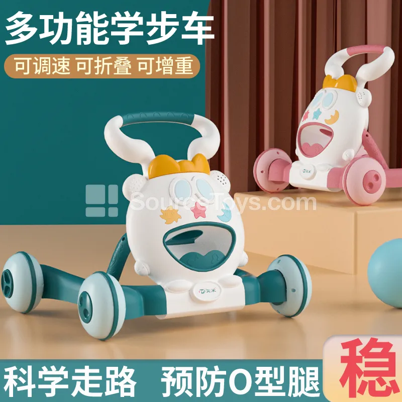 Multifunctional Baby Walker (Pink/Green) Multifunctional Baby Walker (Pink/Green)