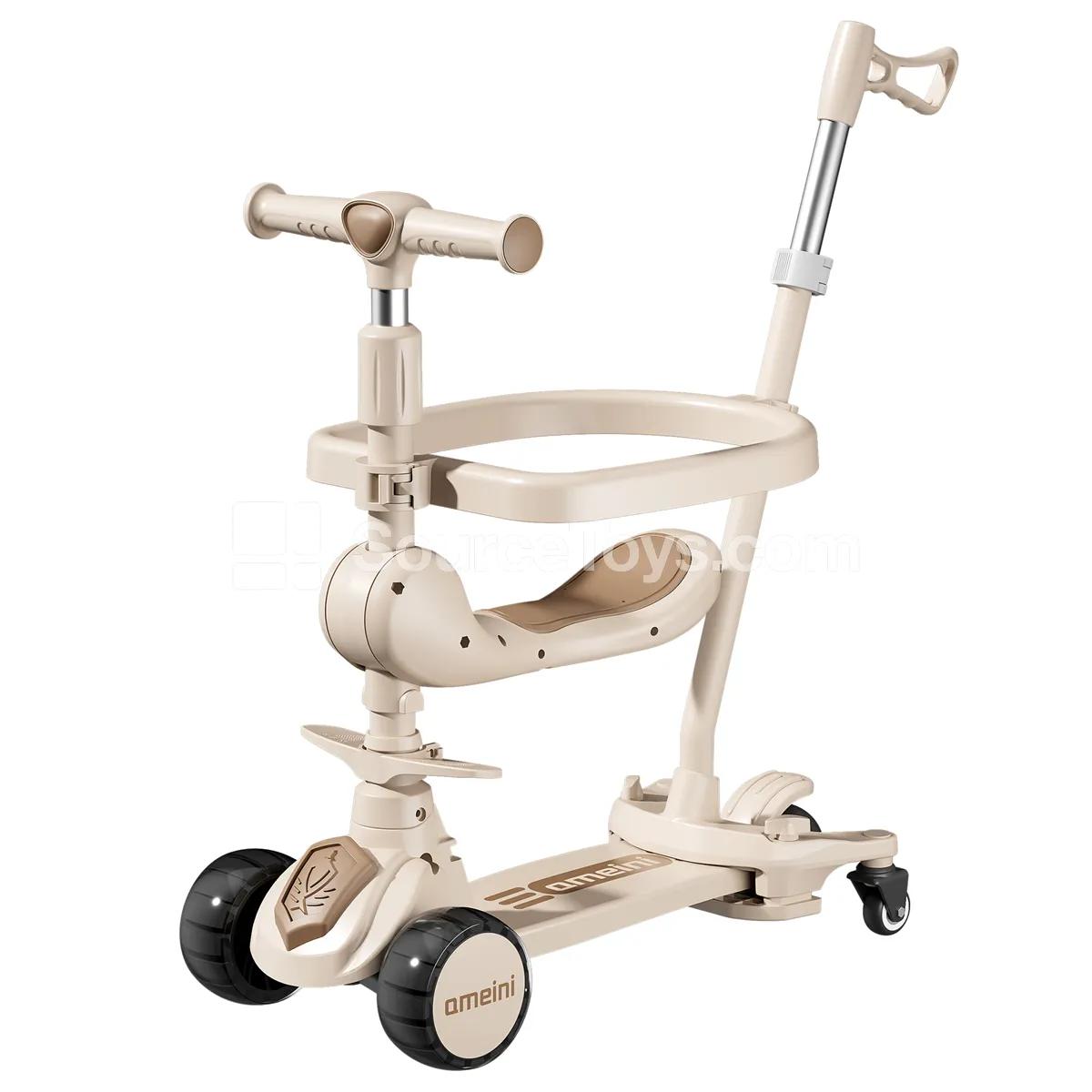 Push Scooter with Seat and Fence Handle Push Scooter with Seat and Fence Handle