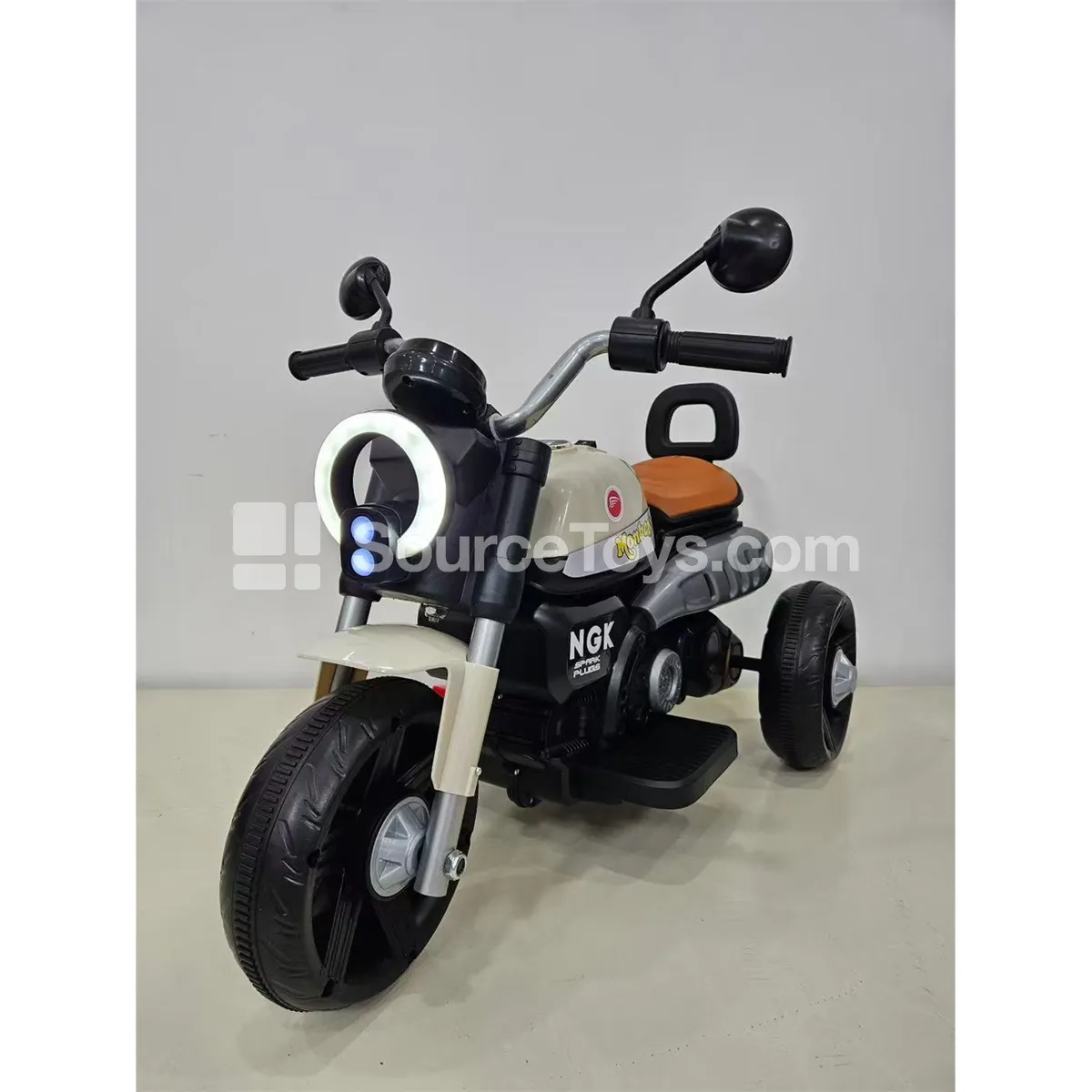 Electric Hong Kong-style Three-wheel Ride-on Motorcycle (Milk White/Pink/Green) Electric Hong Kong-style Three-wheel Ride-on Motorcycle (Milk White/Pink/Green)