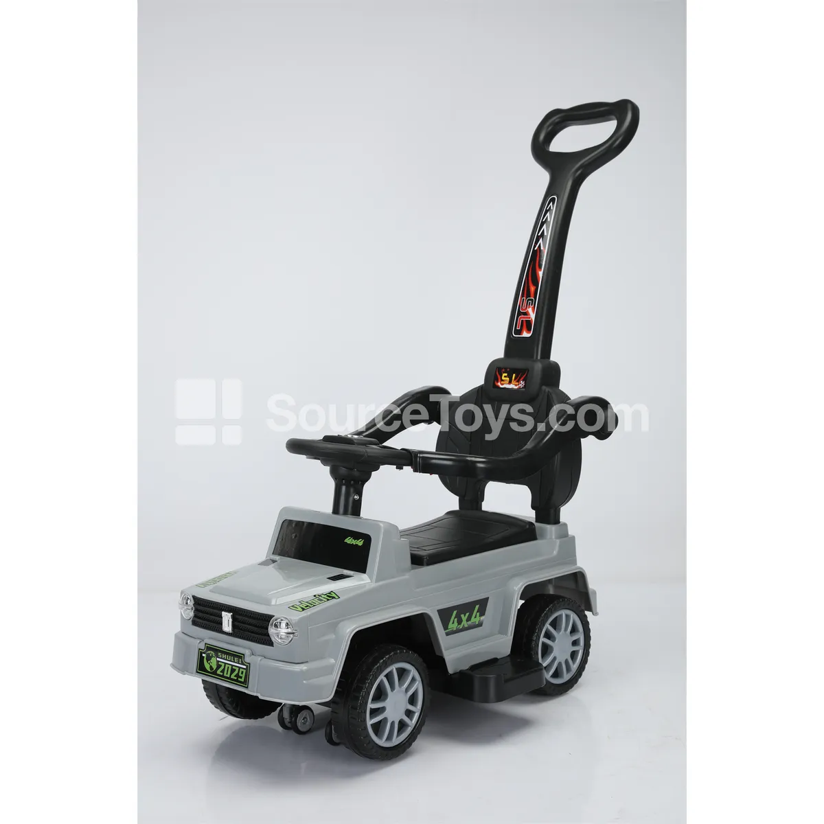 Push Scooter with Handle (Black, Gray, White, Red) Push Scooter with Handle (Black, Gray, White, Red)