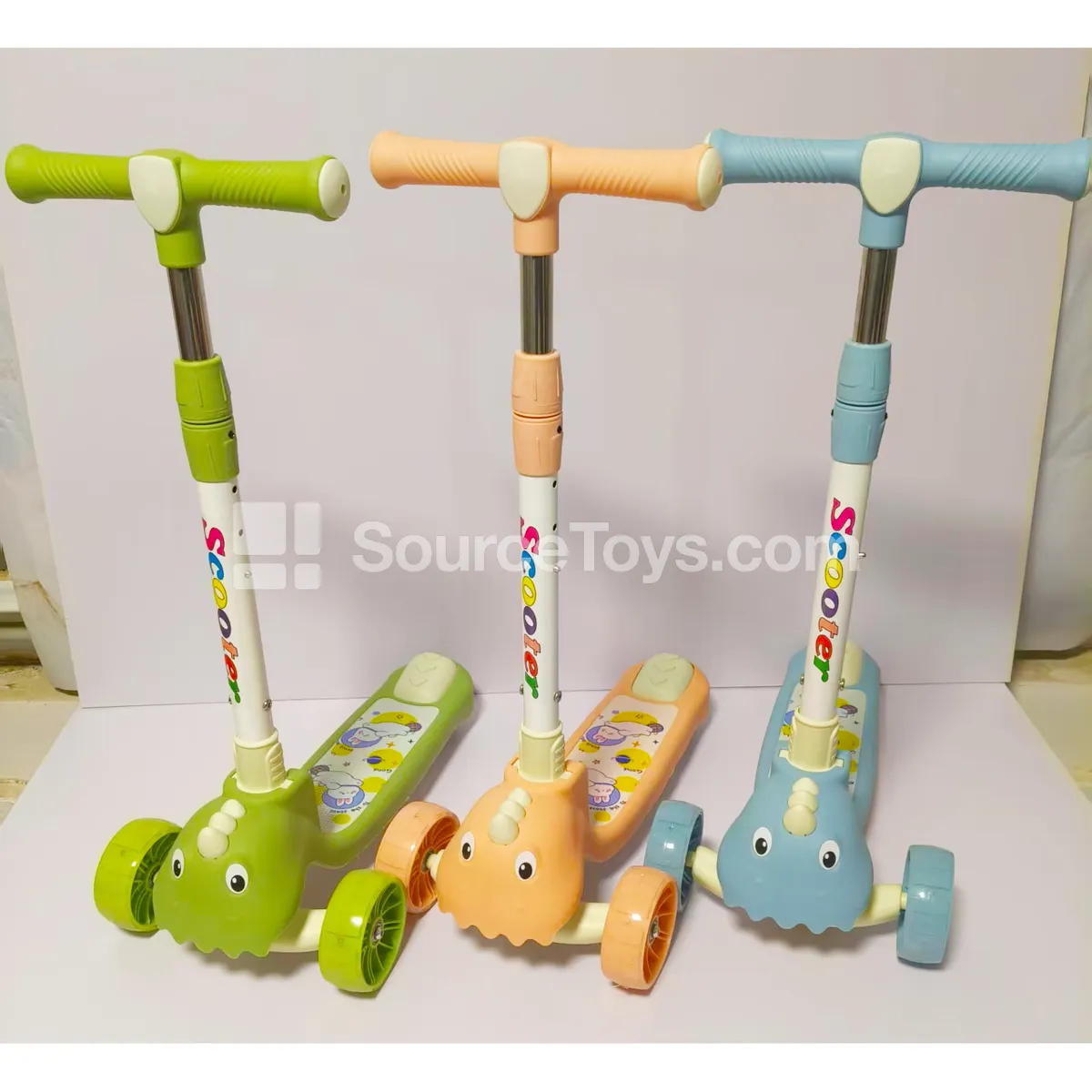 Cartoon Scooter Ride-on (Blue, Pink, Green) Cartoon Scooter Ride-on (Blue, Pink, Green)