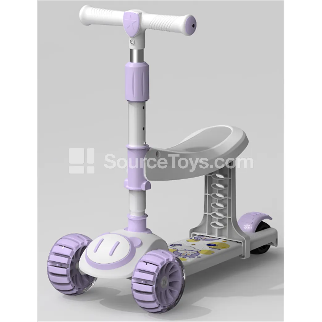 Scooter with Seat (Light Blue, Light Purple, Dark Red) Scooter with Seat (Light Blue, Light Purple, Dark Red)