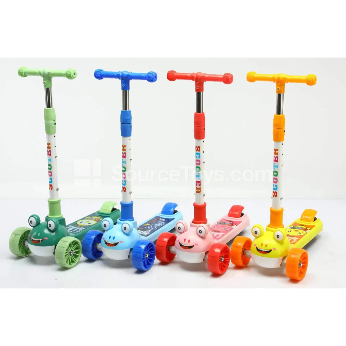 Cartoon Scooter (Blue, Pink, Green, Orange)