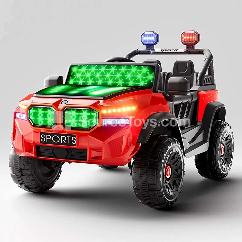 Electric Remote Control 2WD Swing Off-Road Ride-On with Double Doors (Red/Yellow/White/Blue)