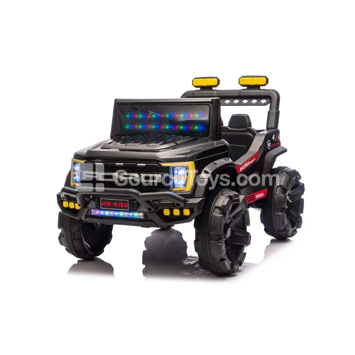 Electric Dual-Drive Off-Road Ride-On (White, Red, Black, Barbie Pink)