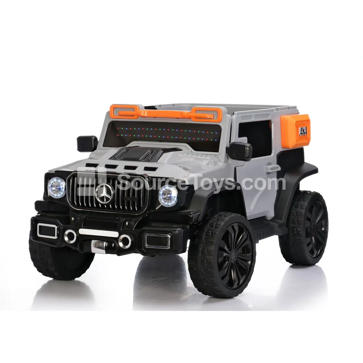 Electric Remote Control Double-Door Double-Drive Off-road Ride-on (Gray, Pink, Green)