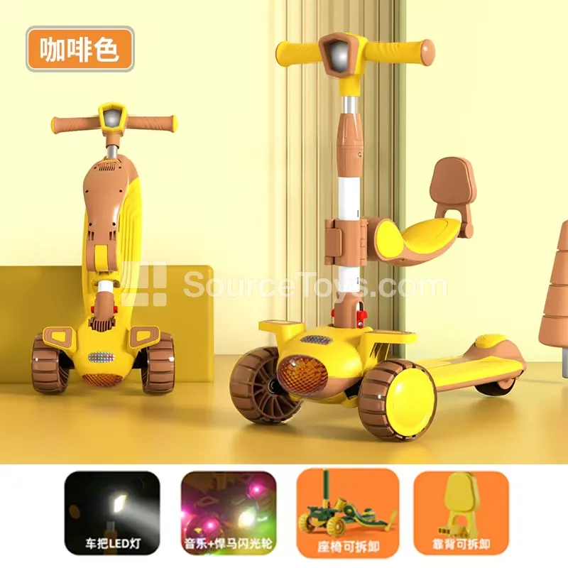 Mini Airplane Detachable Seat Scooter (Red, Pink, Green, Brown)