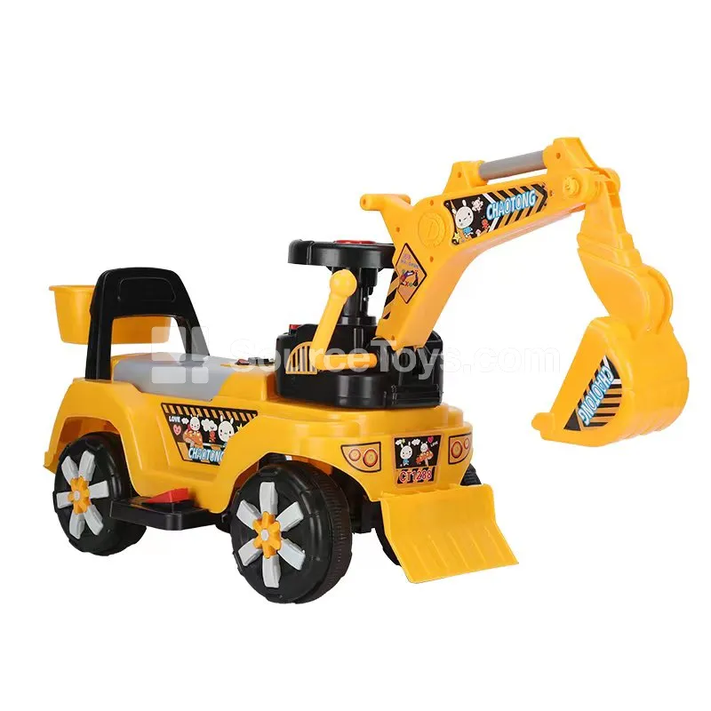 Electric Walking Ride-On Excavator with Manual Digging Function Electric Walking Ride-On Excavator with Manual Digging Function