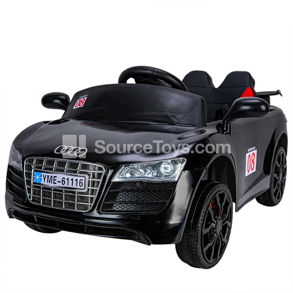 Electric Single-Drive Convertible Sports Car (Red, White, Yellow)