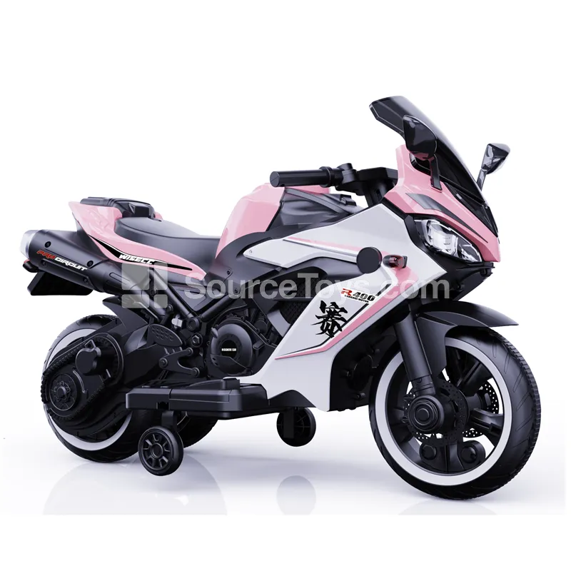 Electric Two-Wheel Ride-On Motorcycle (Pink, Blue, Red) Electric Two-Wheel Ride-On Motorcycle (Pink, Blue, Red)