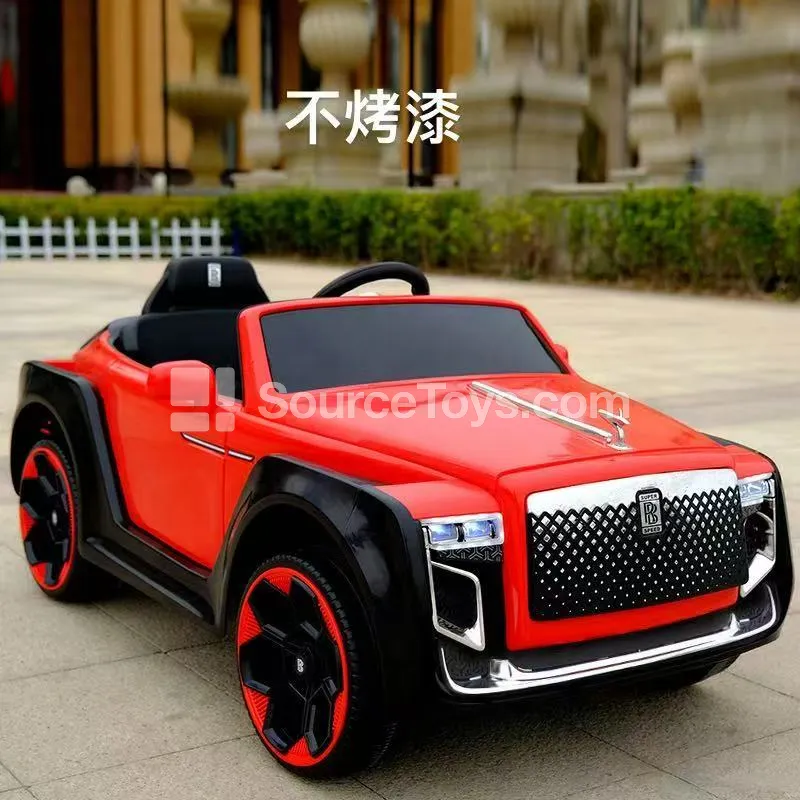 Electric Remote Control Dual-Drive Off-Road Ride-On Car (Red, White, Orange)