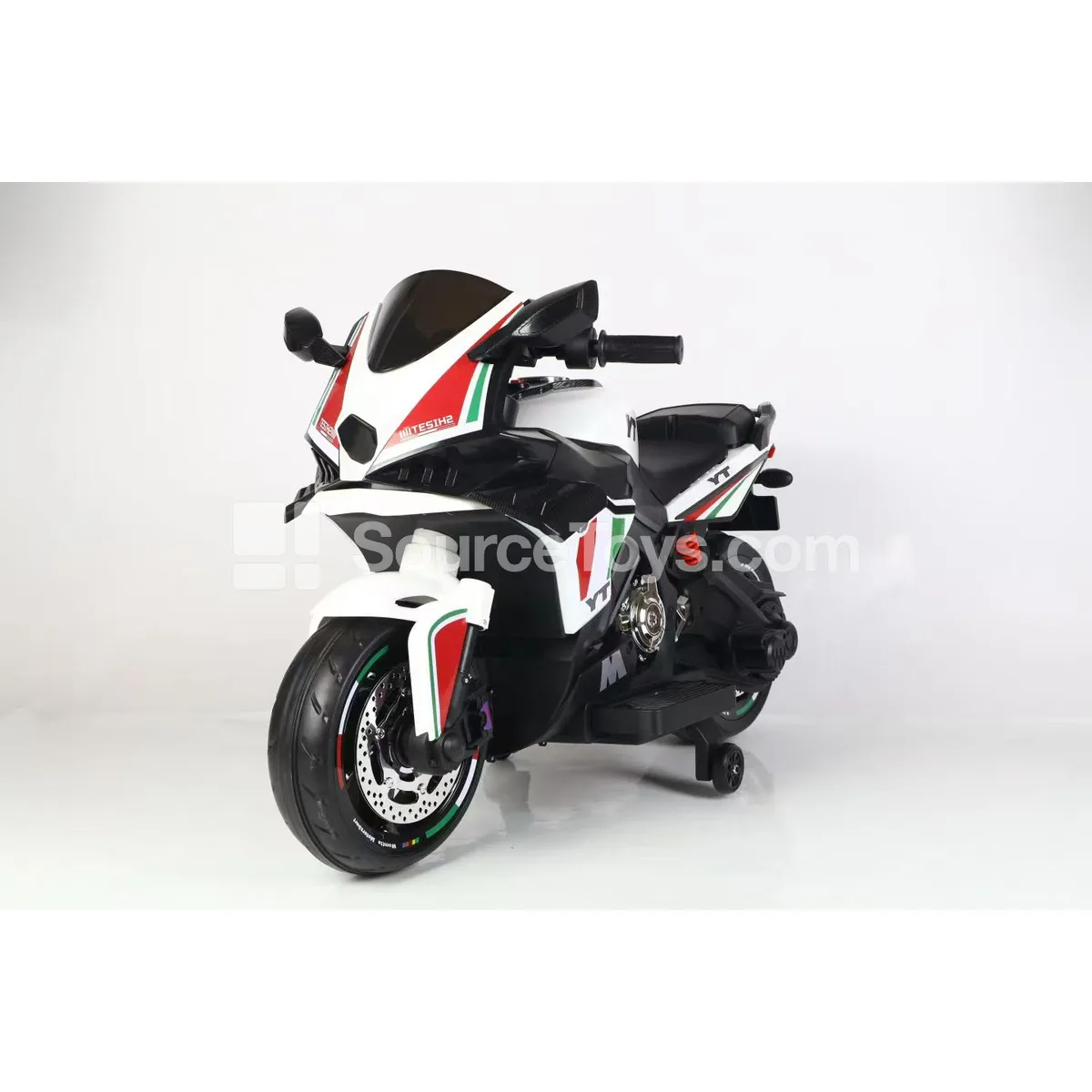 Electric Ride-On Motorcycle (White, Red, Blue, Pink) Electric Ride-On Motorcycle (White, Red, Blue, Pink)