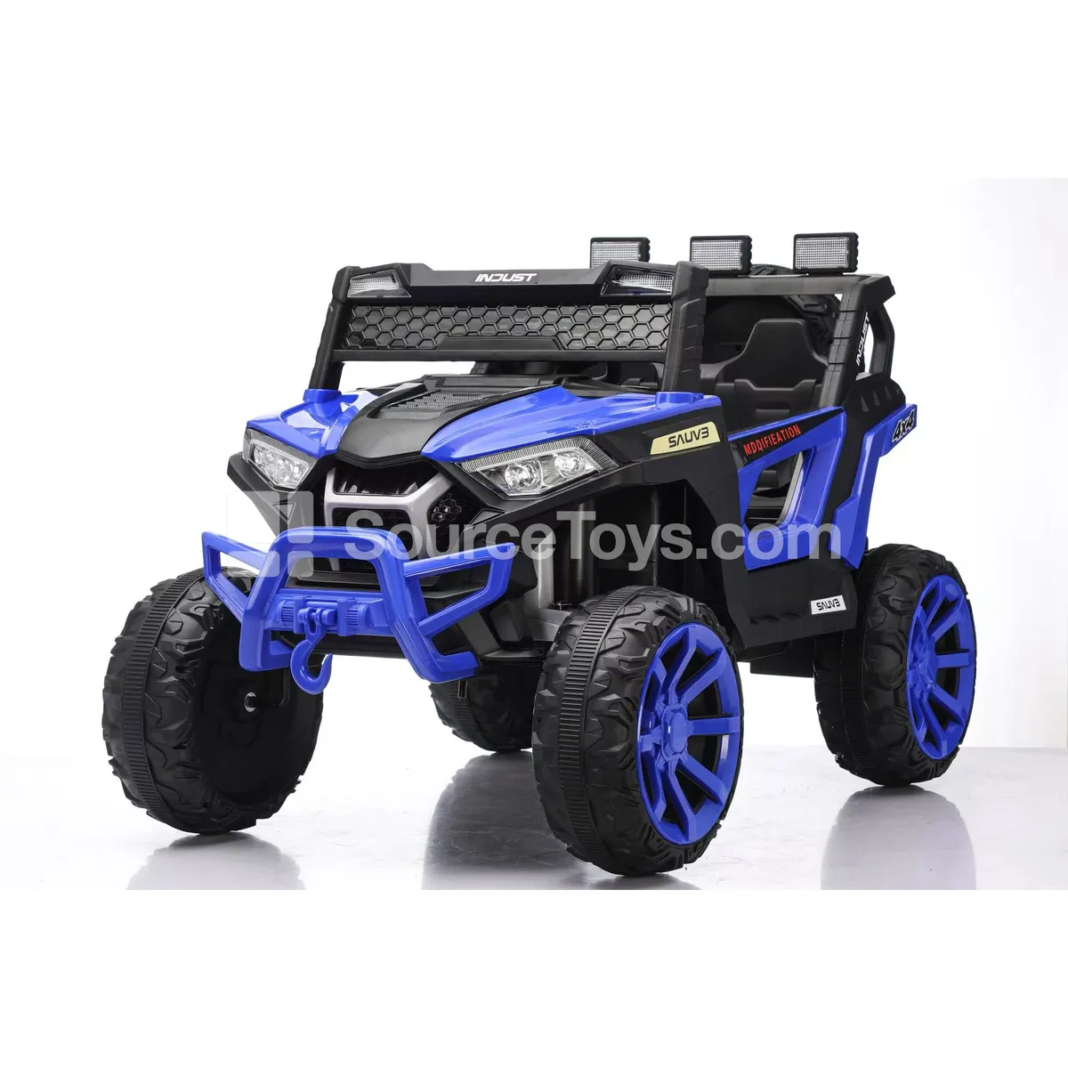 Electric Remote Control Double-Door Two-Seat Ride-On Off-Road Car (White, Red, Blue) Electric Remote Control Double-Door Two-Seat Ride-On Off-Road Car (White, Red, Blue)