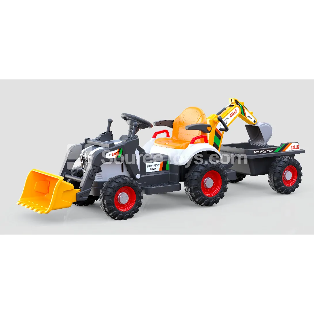 Electric Remote Control Engineering Vehicle (White & Yellow) Electric Remote Control Engineering Vehicle (White & Yellow)