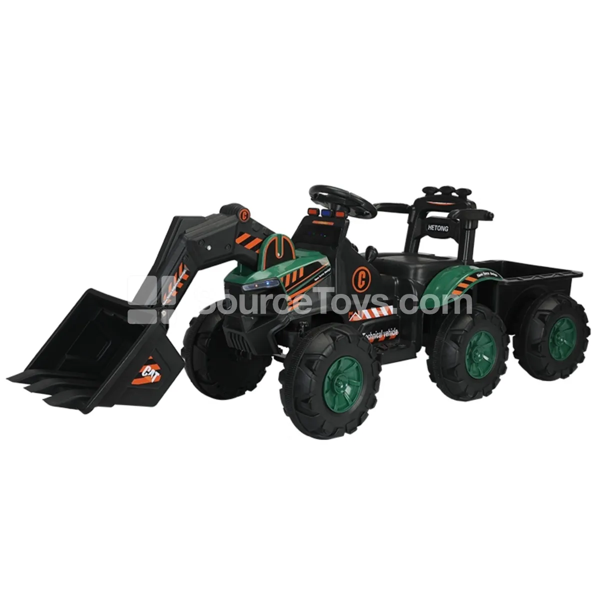 Electric Construction Excavator Ride-On (Yellow, Red, White, Green) Electric Construction Excavator Ride-On (Yellow, Red, White, Green)