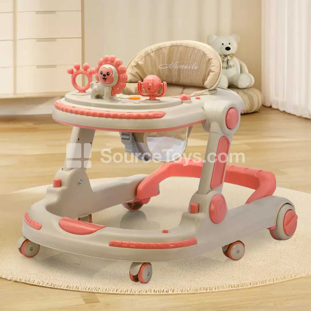 Folding Baby Walkers with Music (Blue, Pink, Orange)