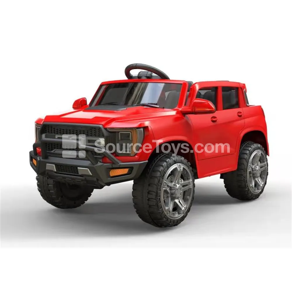 Electric Dual-Drive Double-Door Off-Road Ride-On with Swing (Red, Pink, White)