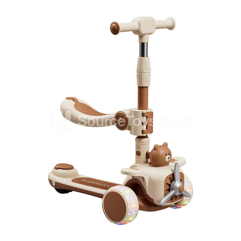 Cartoon Bear Airplane Scooter with Seat Cartoon Bear Airplane Scooter with Seat