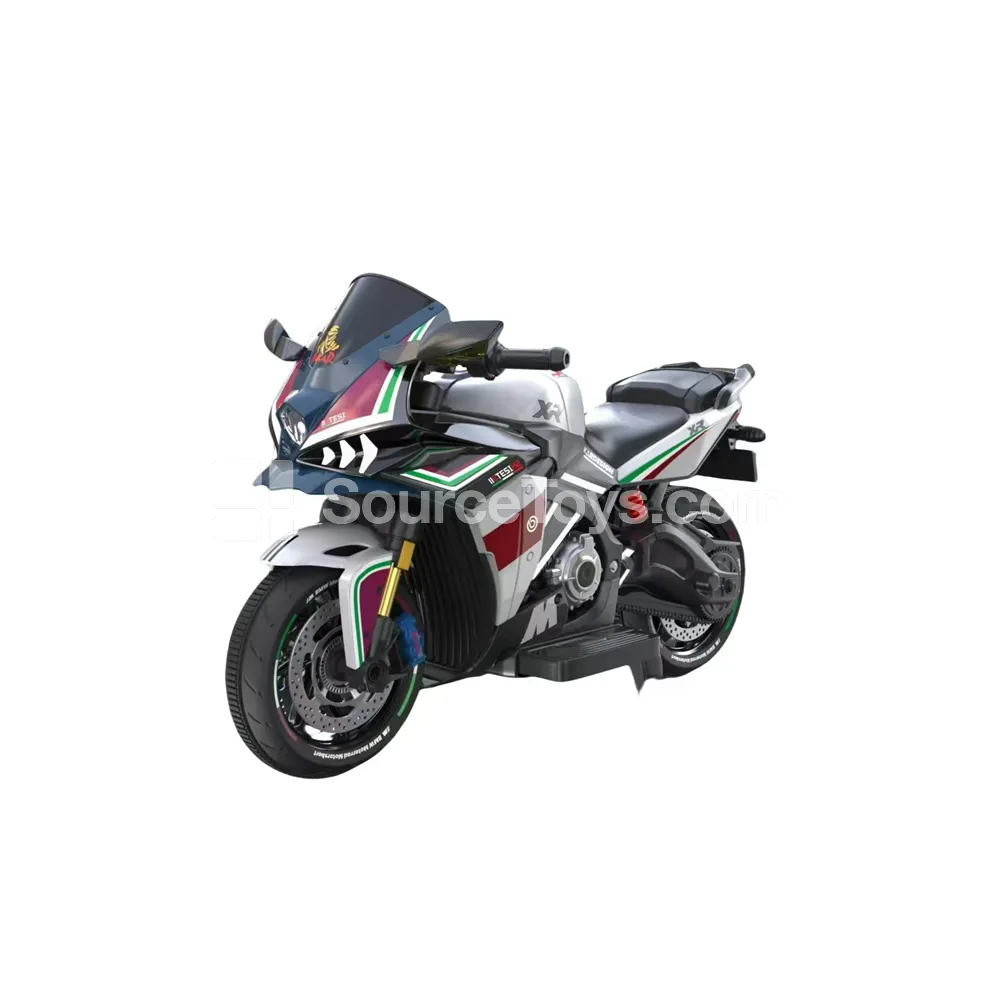 Electric Ride-On Motorcycle (White, Red, Blue, Pink) Electric Ride-On Motorcycle (White, Red, Blue, Pink)