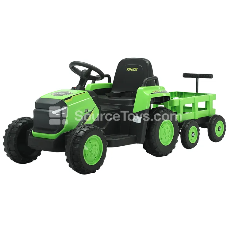 Electric RC Tractor Truck (Pink-Green / Red)
