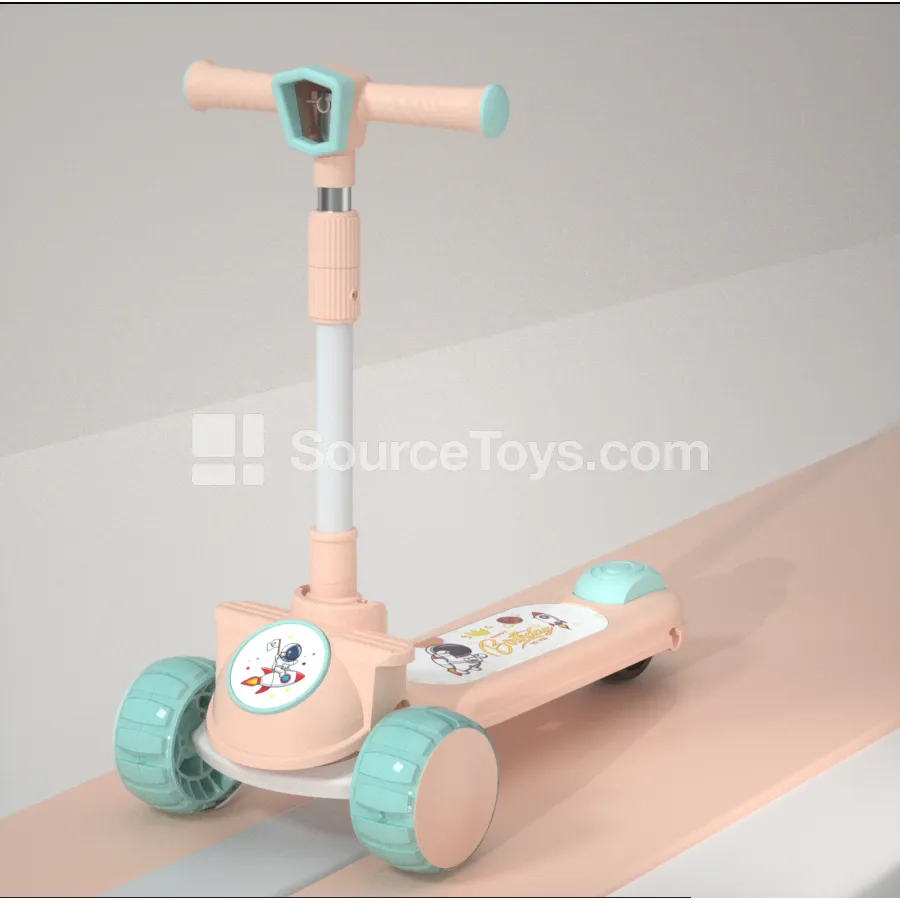 Astronaut Scooter with Handlebar Light (Sakura Pink / Fresh Green / Khaki White) Astronaut Scooter with Handlebar Light (Sakura Pink / Fresh Green / Khaki White)
