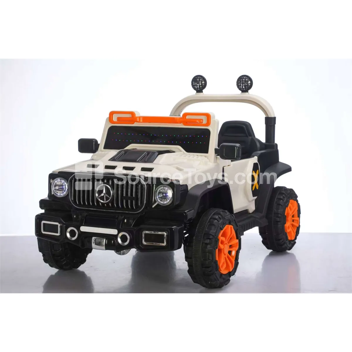 Electric Remote Control Double-Door Dual-Drive Off-road Ride-on (Pink/Off-white/Gray) Electric Remote Control Double-Door Dual-Drive Off-road Ride-on (Pink/Off-white/Gray)
