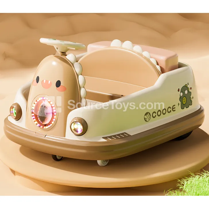 Kids Dinosaur Bumper Car (Coral Orange, Glass Coffee, Cherry Pink, Mountain Blue, Su Fang Green) Kids Dinosaur Bumper Car (Coral Orange, Glass Coffee, Cherry Pink, Mountain Blue, Su Fang Green)