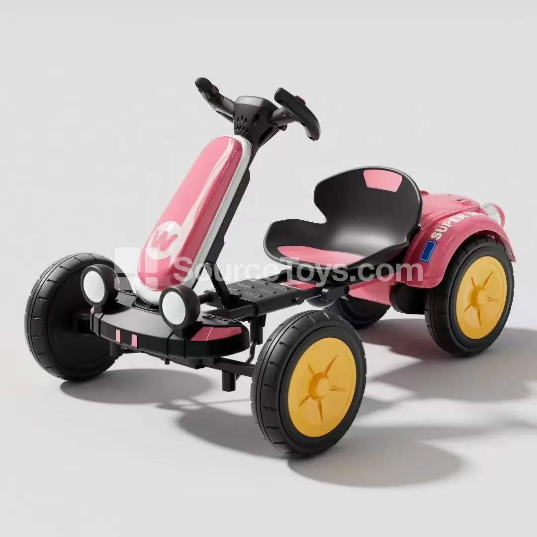 Electric Single-Drive Remote Control Go-Kart (Red, Blue, Pink) Electric Single-Drive Remote Control Go-Kart (Red, Blue, Pink)