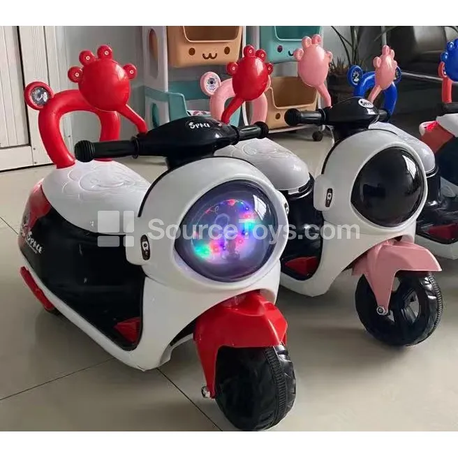 Electric Astronaut Motorcycle with Lights & Music, Pink/Green Electric Astronaut Motorcycle with Lights & Music, Pink/Green