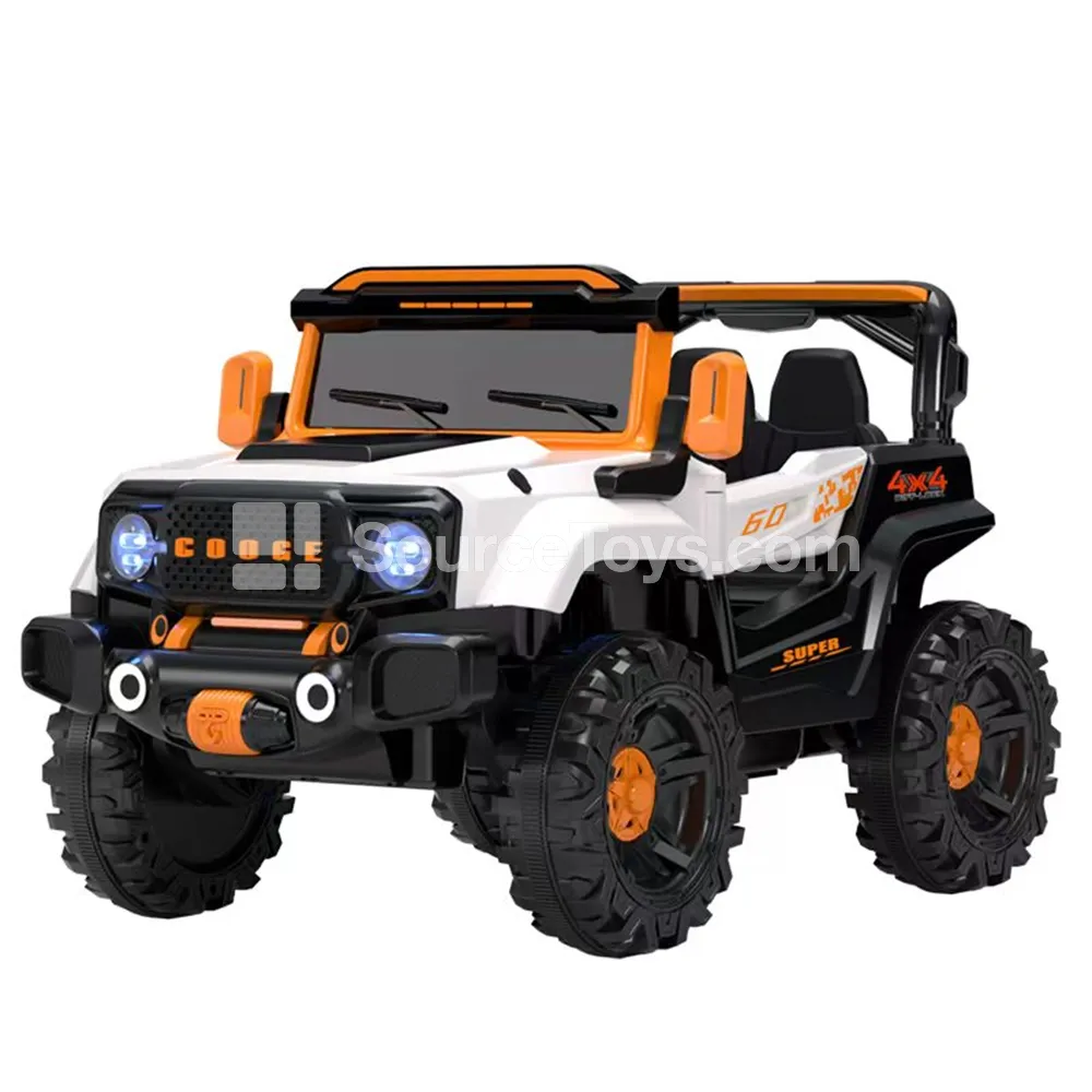 Electric Single-Drive Off-Road Ride-On (Black, Red, Pink, Beige)