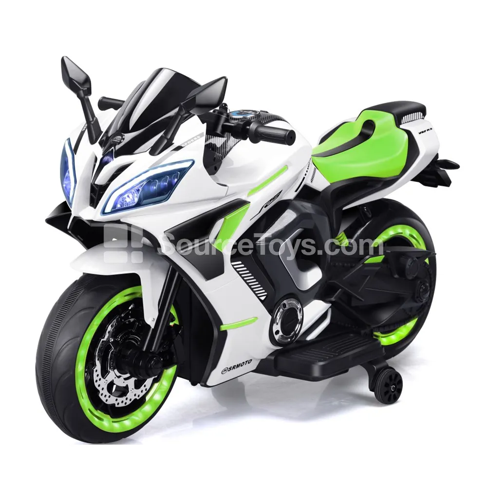 Electric Two-Wheel Drive Ride-on Motorcycle (Red, Green, Black) Electric Two-Wheel Drive Ride-on Motorcycle (Red, Green, Black)