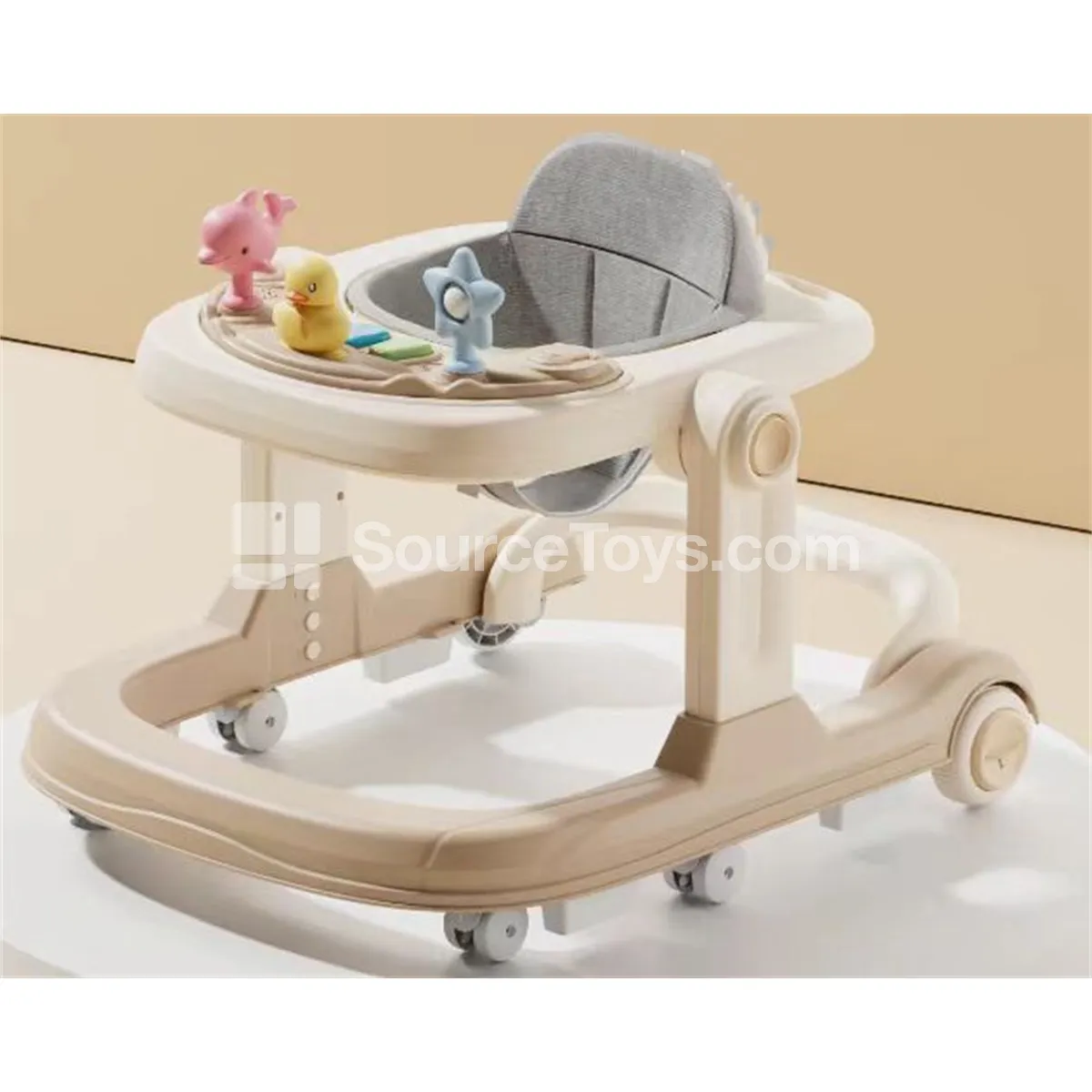 Multifunctional Baby Walker Pink/Green/Gray/Yellow