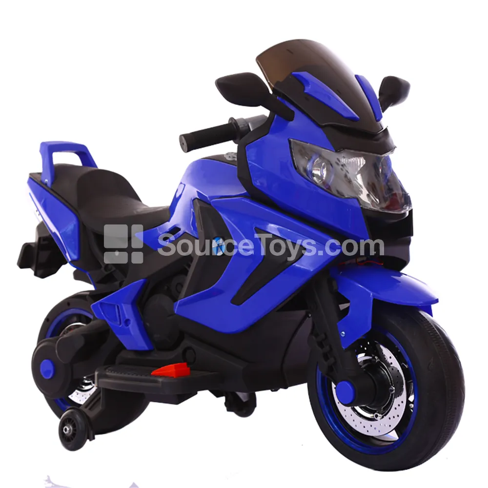 Electric Two-Wheel Ride-On Motorcycle (Red, White, Blue) Electric Two-Wheel Ride-On Motorcycle (Red, White, Blue)
