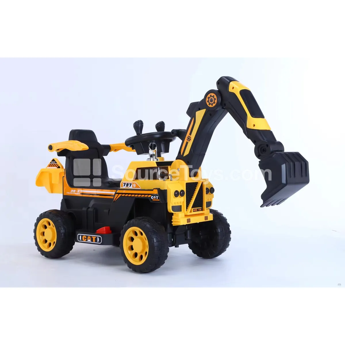 Electric Excavator Ride-On (Yellow, Green, Red) Electric Excavator Ride-On (Yellow, Green, Red)