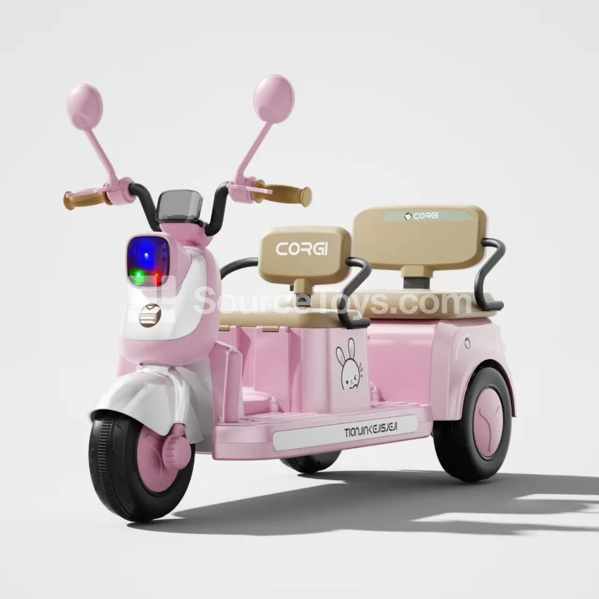 Electric Ride-on Three-Wheel Motorcycle with Two Seats Electric Ride-on Three-Wheel Motorcycle with Two Seats