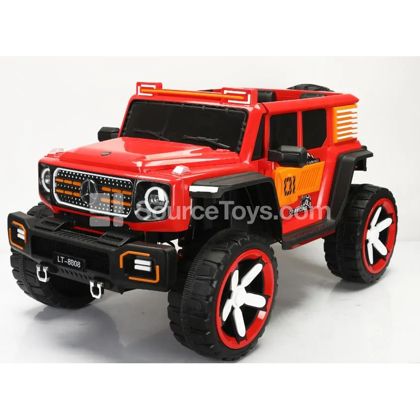 Electric 4WD Off-Road Ride-On (Gray, Pink, White, Red)
