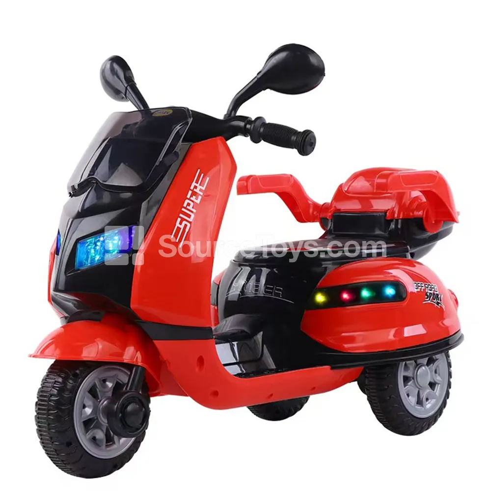 Electric Tricycle Ride-On (Red, White, Orange) Electric Tricycle Ride-On (Red, White, Orange)