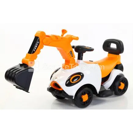 Ride-On Digger Scooter (Red, Orange) Ride-On Digger Scooter (Red, Orange)