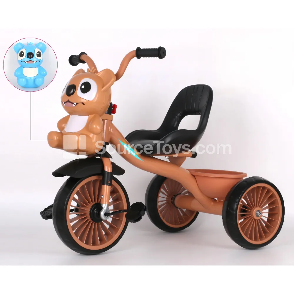 Cartoon Kids Tricycle with Trailer (Blue, Purple, Pink) Cartoon Kids Tricycle with Trailer (Blue, Purple, Pink)