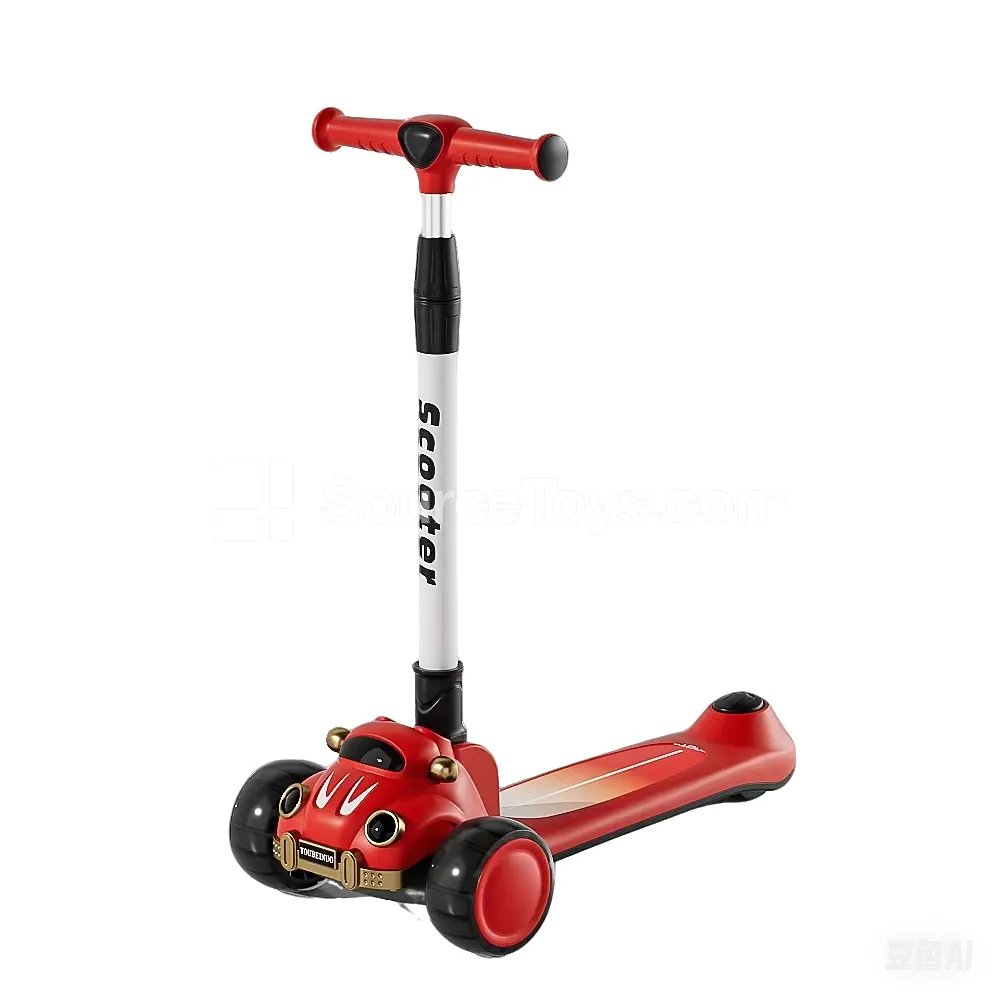 Light-Up Music Scooter (Red, Black, Yellow, Green)