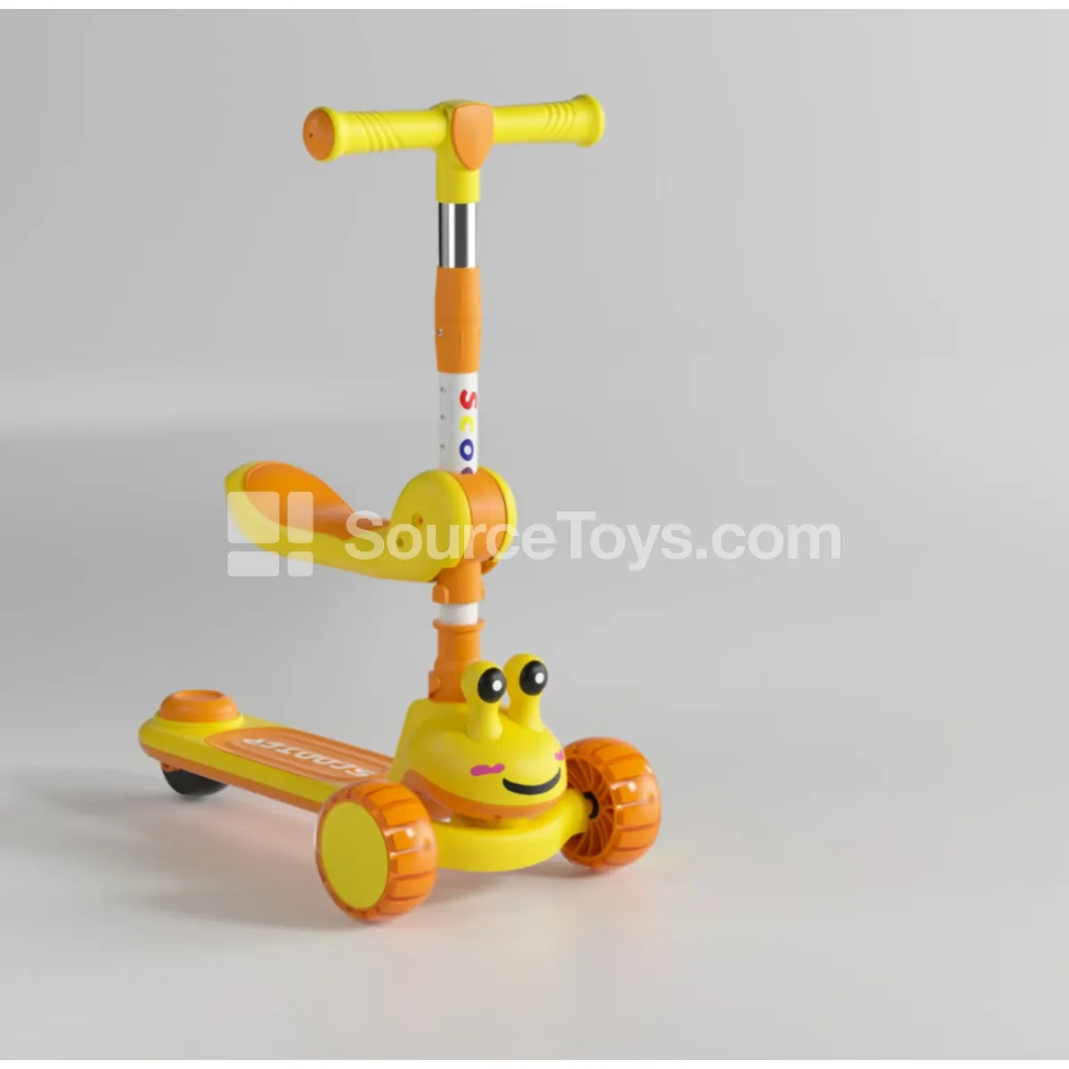 Cartoon Frog Scooter with Seat (Green, Yellow, Pink) Cartoon Frog Scooter with Seat (Green, Yellow, Pink)