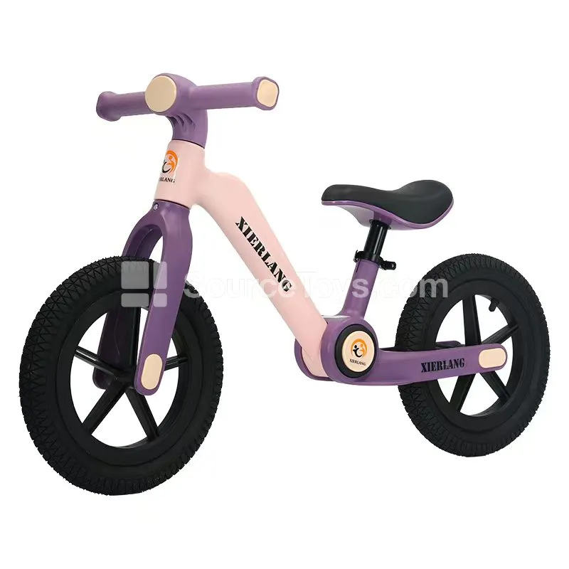 14-Inch Kids Balance Bike (Brown-White/Pink-Purple/Green)