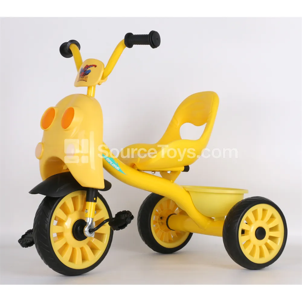 Kids Tricycle with Wagon (Yellow, Pink, Green)
