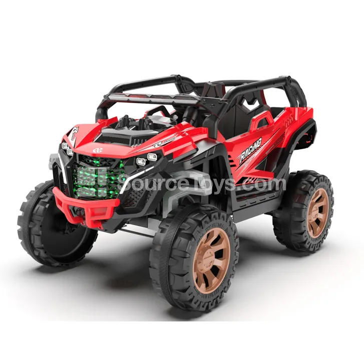 Electric Remote Control 4WD Off-road Ride-on with Swinging & Double Doors (Red, Blue, White, Pink)