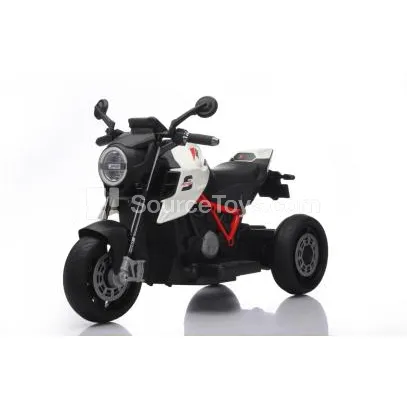 Electric Dual-Drive Three-Wheel Motorcycle Ride-On