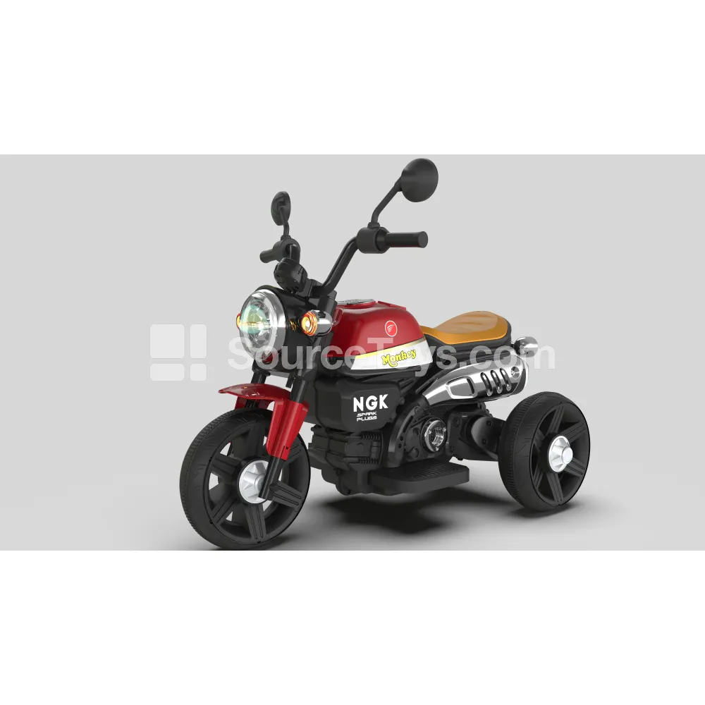 Electric Vintage Tricycle Ride-On (Red, Yellow, Blue) Electric Vintage Tricycle Ride-On (Red, Yellow, Blue)