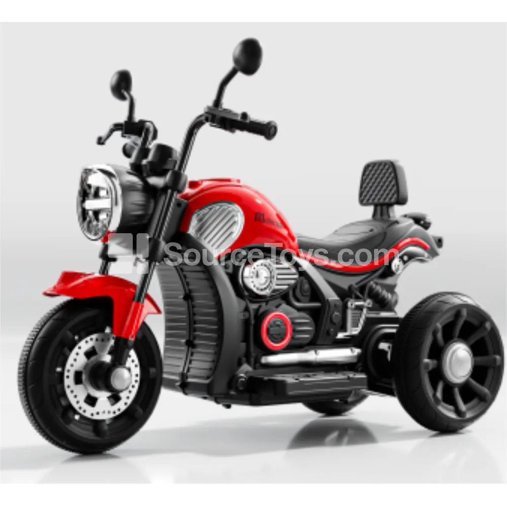 Cool 3-Wheel Motorcycle Ride-On (Red, Pink, White, Green) Cool 3-Wheel Motorcycle Ride-On (Red, Pink, White, Green)