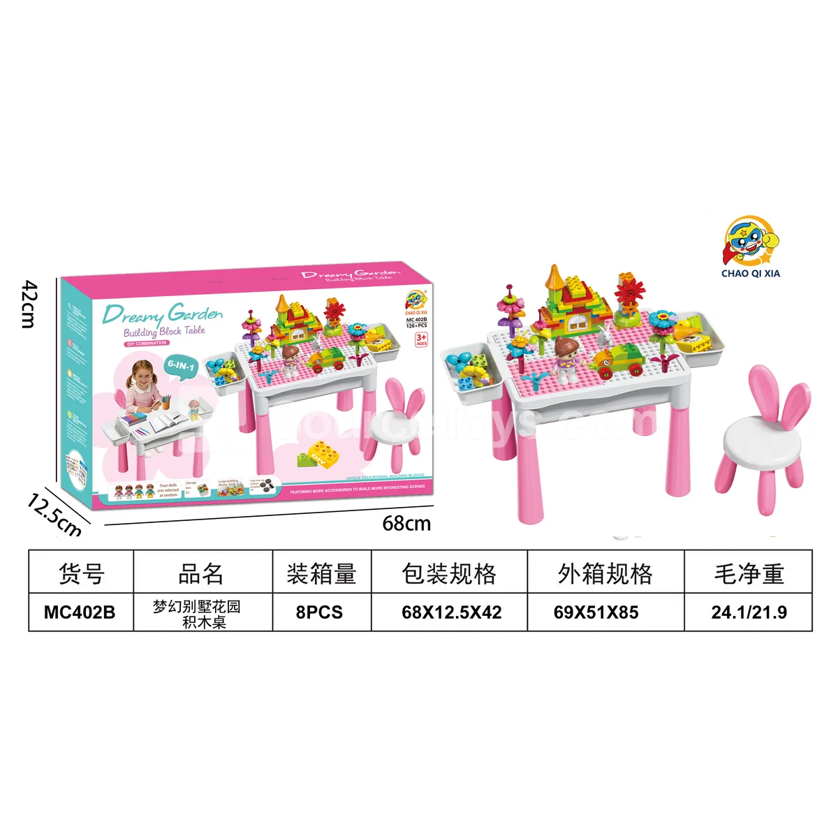 Dream Villa Garden Building Blocks Table Dream Villa Garden Building Blocks Table